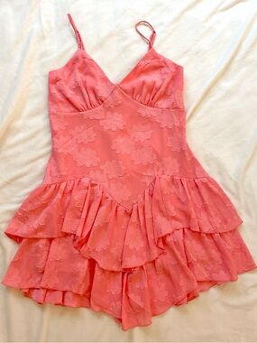 wild fable Coral Pink Spaghetti Strap Dress